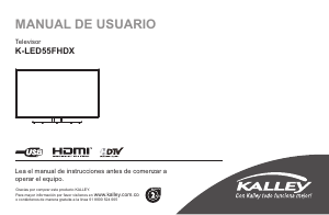 Manual de uso Kalley K-LED50UHDSZ Televisor de LED