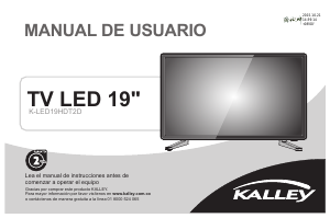 Manual de uso Kalley K-LED19HDT2D Televisor de LED