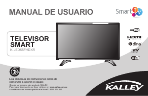 Manual de uso Kalley K-LED55FHDXRST2 Televisor de LED