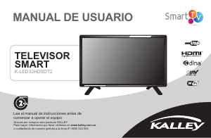 Manual de uso Kalley K-LED32HDSDT2 Televisor de LED