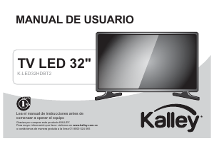 Manual de uso Kalley K-LED32HDBT2 Televisor de LED