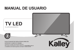 Manual de uso Kalley K-LED32HDSNT2 Televisor de LED