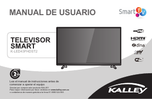 Manual de uso Kalley K-LED43FHDST2 Televisor de LED