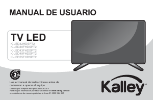 Manual de uso Kalley K-LED40FHDSPT2 Televisor de LED