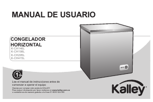 Manual de uso Kalley K-CH295L Congelador