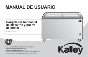 Manual de uso Kalley K-SCH254L Congelador