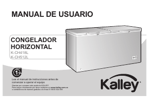 Manual de uso Kalley K-CH418L Congelador
