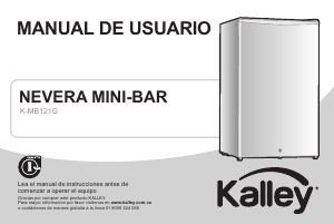 Manual de uso Kalley K-MB121G Refrigerador