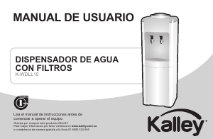 Manual de uso Kalley K-WDLL15 Dispensador de agua