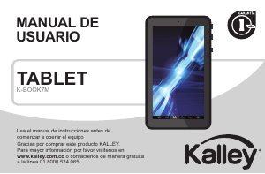 Manual de uso Kalley K-BOOK7M Tablet