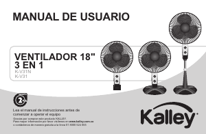 Manual de uso Kalley K-V31N/B Ventilador