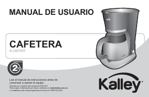 Manual de uso Kalley K-CM750T Máquina de café