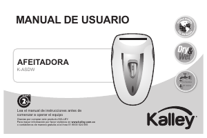 Manual de uso Kalley K-ASDW Afeitadora