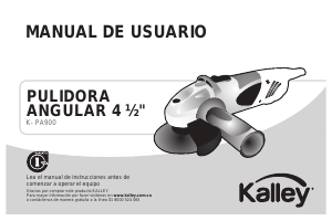 Manual de uso Kalley K-PA900 Amoladora angular