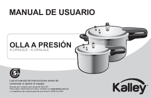 Manual de uso Kalley K-OPAL4LE Olla a presión