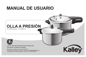 Manual de uso Kalley K-OPAL6LE Olla a presión