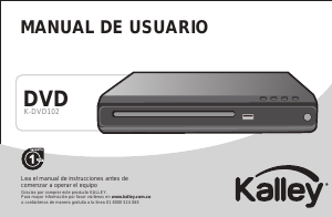 Manual de uso Kalley K-DVD102 Reproductor DVD