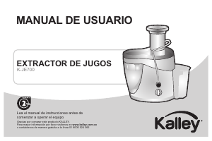 Manual de uso Kalley K-JE700 Licuadora