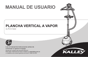 Manual de uso Kalley K-PVV1500 Vaporizador de prendas