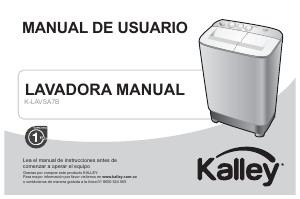 Manual de uso Kalley K-LAVSA7B Lavadora