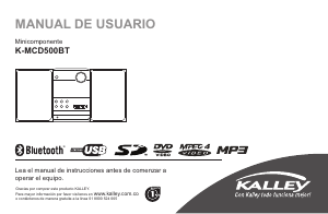 Manual de uso Kalley K-MCD500BT Set de estéreo