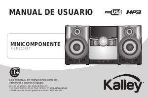 Manual de uso Kalley K-EM200XBT Set de estéreo