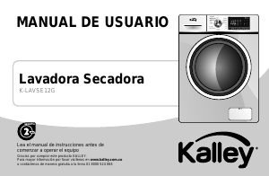 Manual de uso Kalley K-LAVSE12G Lavasecadora