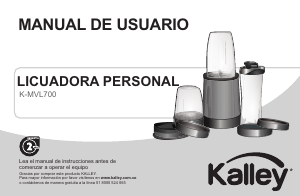 Manual de uso Kalley K-MVL700 Batidora