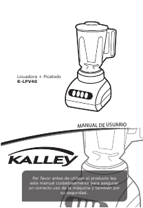Manual de uso Kalley K-LPV40 Batidora