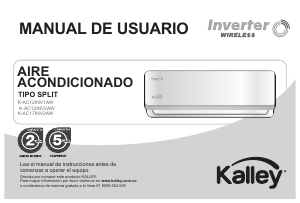 Manual de uso Kalley K-AC17INV2AW Aire acondicionado