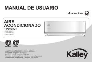 Manual de uso Kalley K-AC22INV2 Aire acondicionado