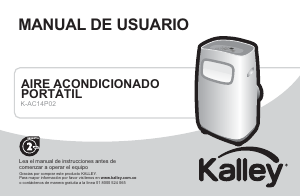 Manual de uso Kalley K-AC14P02 Aire acondicionado