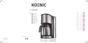 Manuale Koenic KCM207 Macchina da caffè