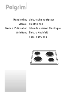 Mode d’emploi Pelgrim EKB550RVS Table de cuisson