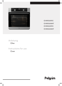 Manual Pelgrim OVM426RVS Oven