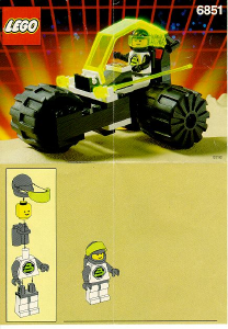 Manual Lego set 6851 Blacktron Tri-Wheeled Tyrax