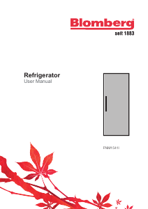 Manual Blomberg FNM1541i Freezer