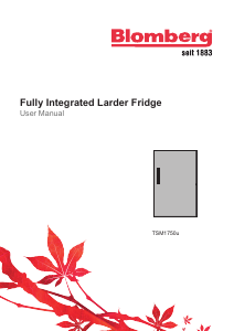 Manual Blomberg TSM1750U Refrigerator