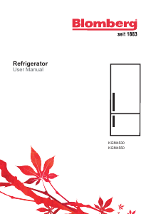 Handleiding Blomberg KGM4550 Koel-vries combinatie