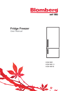 Manual Blomberg KGM9681 Fridge-Freezer