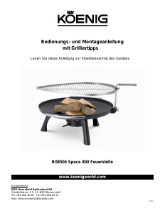 Bedienungsanleitung Koenig B08504 Space 800 Barbecue