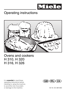 Manual Miele H 326 Oven