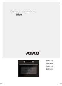 Bedienungsanleitung ATAG ZX6611D Backofen
