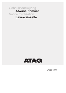 Mode d’emploi ATAG VA63315VT Lave-vaisselle