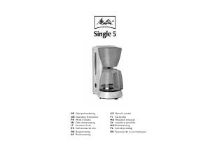 Manual de uso Melitta Single 5 Máquina de café