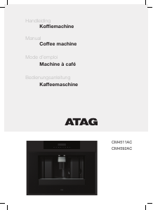 Mode d’emploi ATAG CM4511AC Cafetière