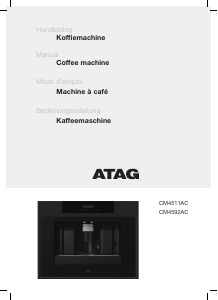 Manual ATAG CM4592AC Coffee Machine