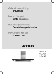 Bedienungsanleitung ATAG WS1274MN Dunstabzugshaube