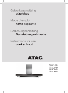 Manual ATAG ES1074MN Cooker Hood