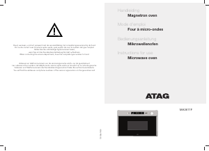 Bedienungsanleitung ATAG MA3611F Mikrowelle